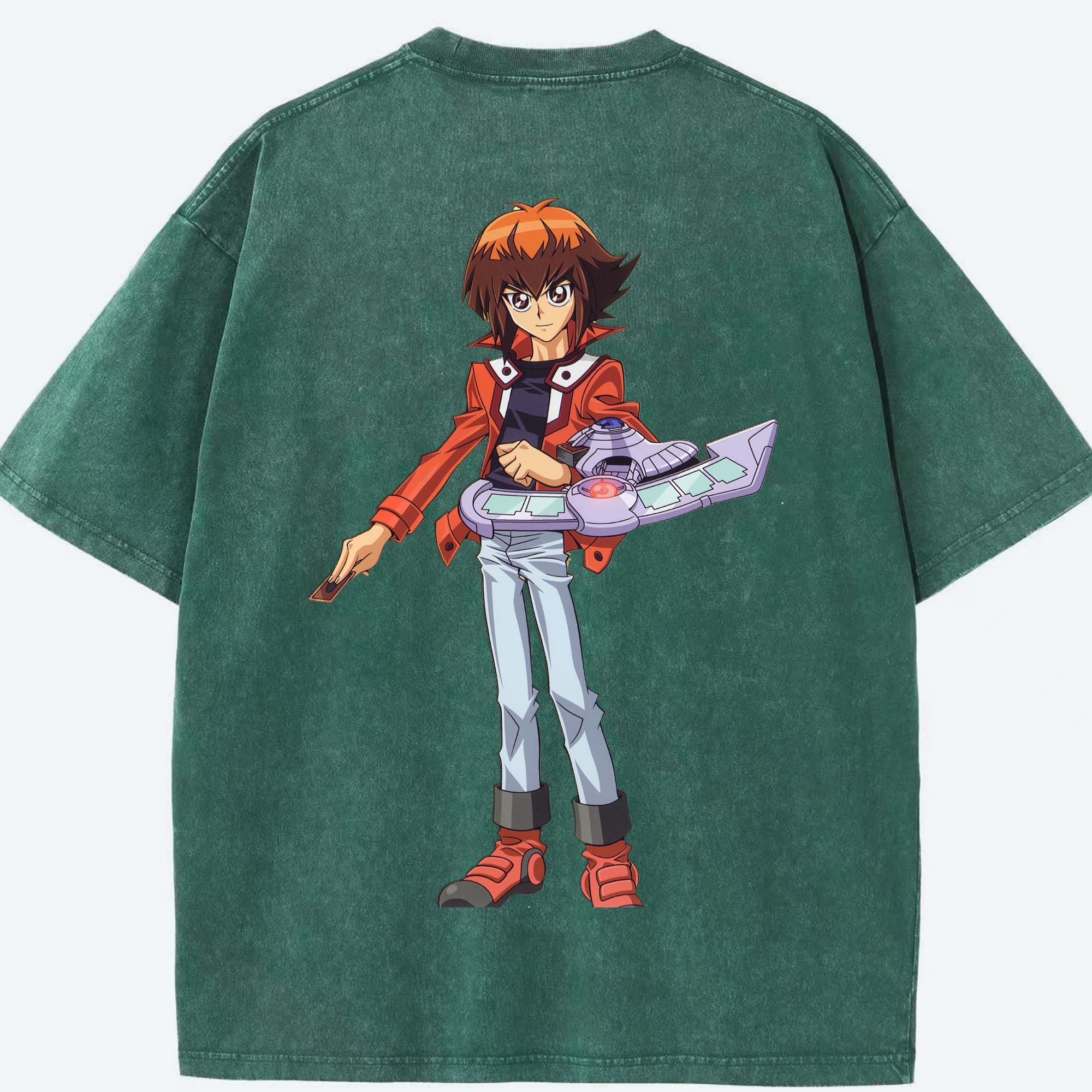 （画像用） 遊☆戯☆王 Yu-Gi-Oh! 綿100% ヴィンテージ風 半袖Tシャツ（背面プリント）